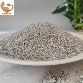 Mineral Grey Crushed Sodium fine cat litter（0.5mm-2mm）(0.5mm-2.5mm)