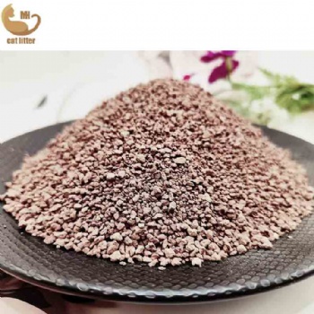 Crushed/Irregular purple flame coarse cat litter(1mm-3.5mm)