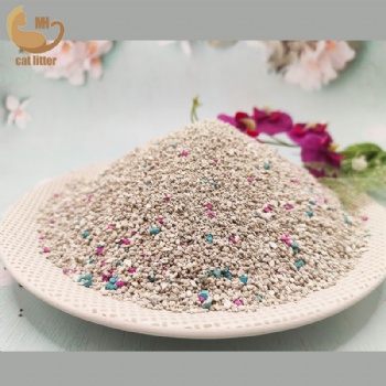 mineral bentonite white MIX color grains(fine dust,low dust)